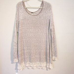 Free People | Oversized Open Knit Sweater